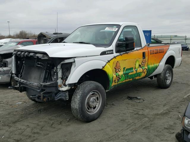 1FTBF2B64EEA30827 - 2014 FORD F250 SUPER WHITE photo 2