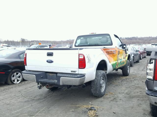 1FTBF2B64EEA30827 - 2014 FORD F250 SUPER WHITE photo 4