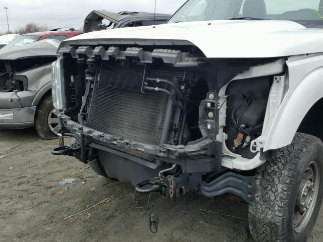 1FTBF2B64EEA30827 - 2014 FORD F250 SUPER WHITE photo 9