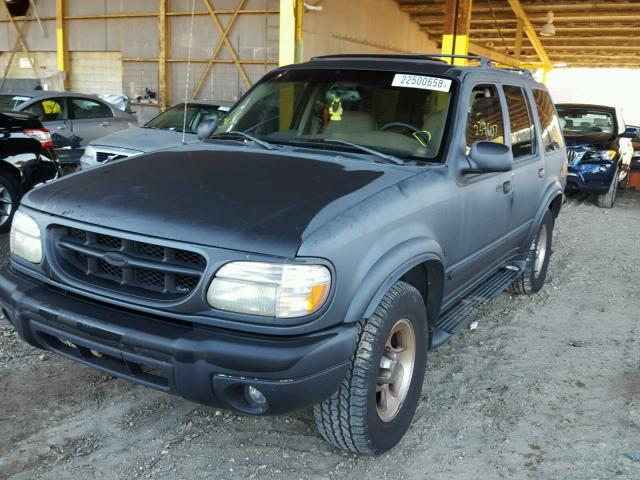 1FMDU32P6XZB73525 - 1999 FORD EXPLORER BLACK photo 2