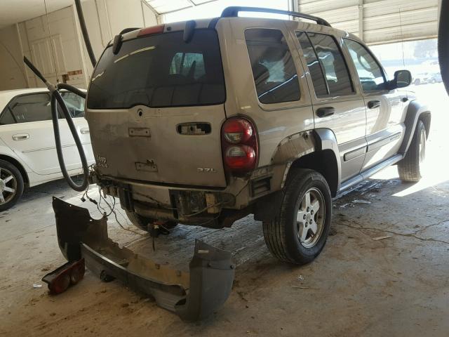 1J4GL48K35W555770 - 2005 JEEP LIBERTY SP TAN photo 4