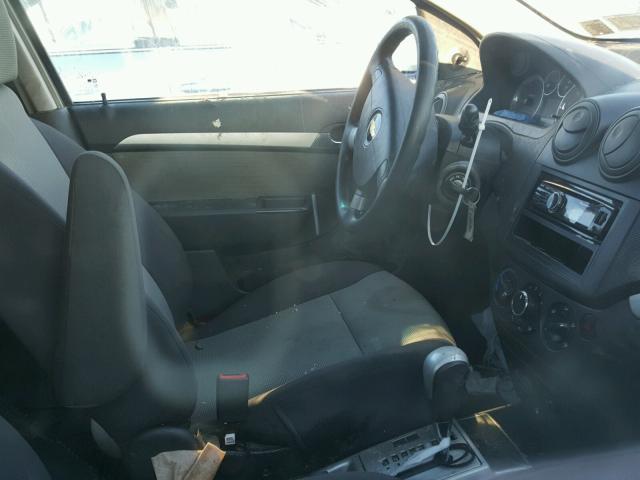 KL1TD6DE6AB097860 - 2010 CHEVROLET AVEO LS BLUE photo 5