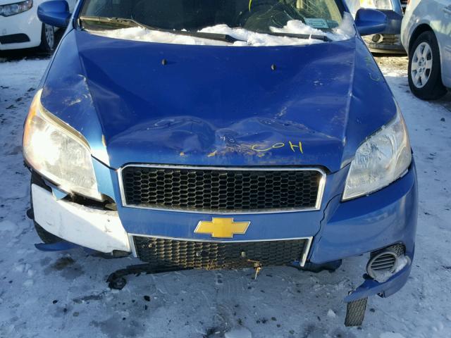 KL1TD6DE6AB097860 - 2010 CHEVROLET AVEO LS BLUE photo 7