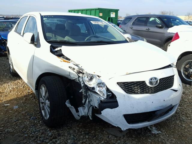 1NXBU40E49Z144328 - 2009 TOYOTA COROLLA BA WHITE photo 1