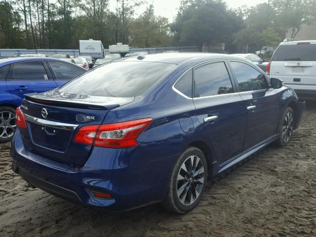 3N1AB7AP5HY254567 - 2017 NISSAN SENTRA S BLUE photo 4