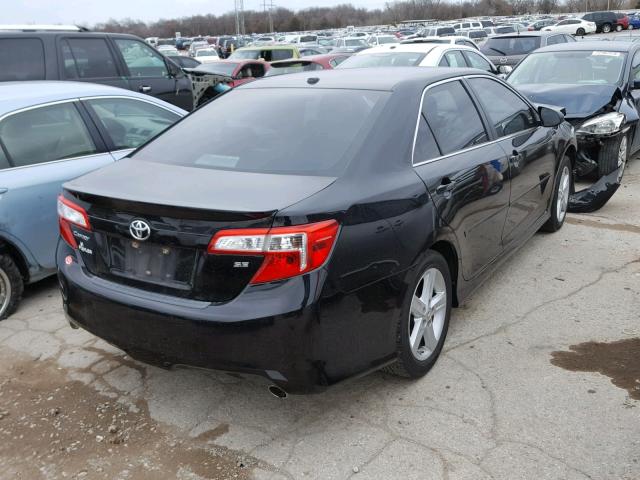 4T1BF1FK4DU213551 - 2013 TOYOTA CAMRY L BLACK photo 4