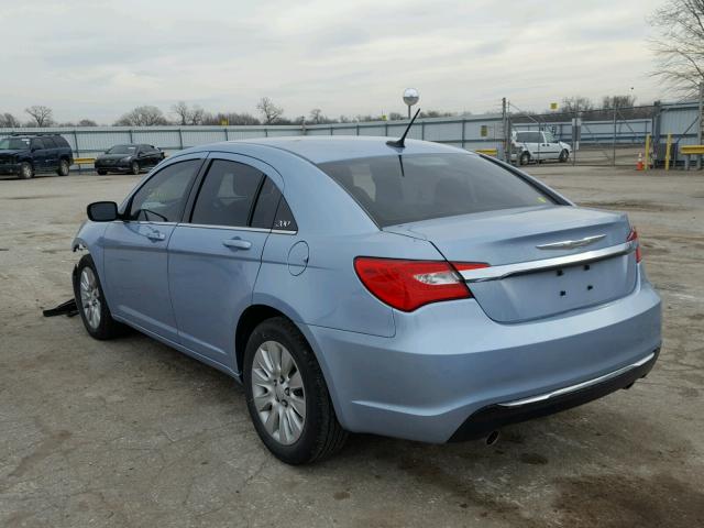 1C3CCBAG6EN137146 - 2014 CHRYSLER 200 LX BLUE photo 3