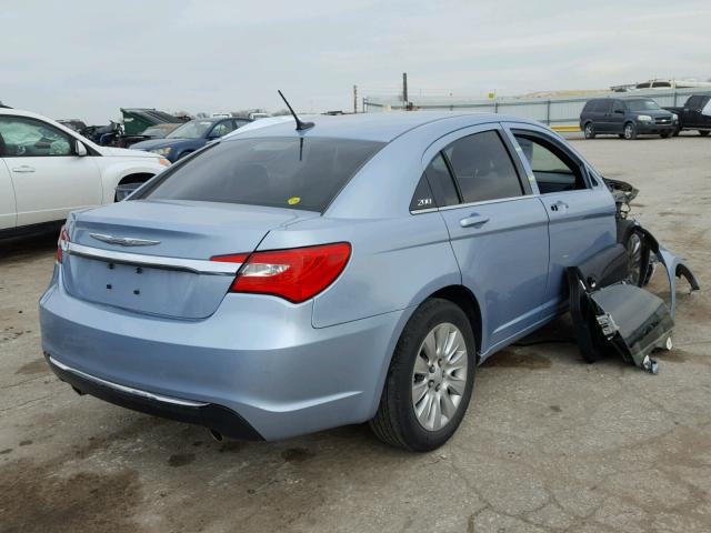 1C3CCBAG6EN137146 - 2014 CHRYSLER 200 LX BLUE photo 4