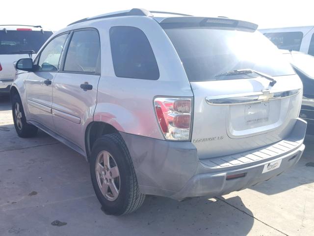 2CNDL13F656155001 - 2005 CHEVROLET EQUINOX LS SILVER photo 3