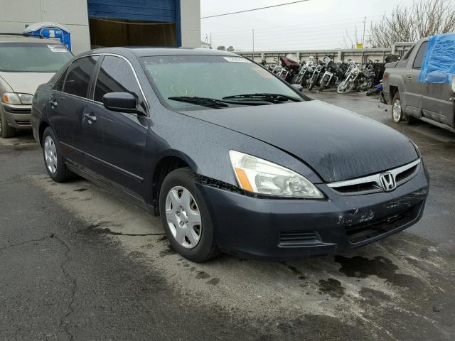 1HGCM55487A224374 - 2007 HONDA ACCORD LX BLUE photo 1