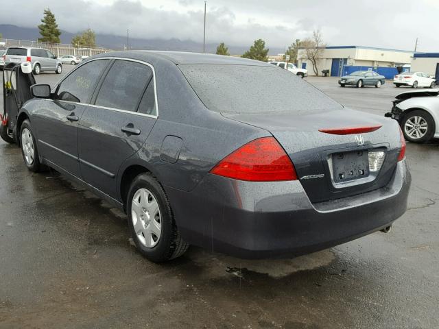 1HGCM55487A224374 - 2007 HONDA ACCORD LX BLUE photo 3