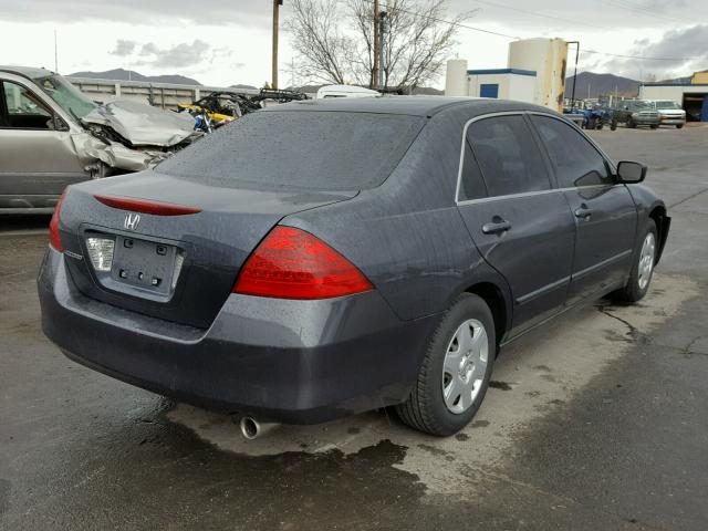 1HGCM55487A224374 - 2007 HONDA ACCORD LX BLUE photo 4