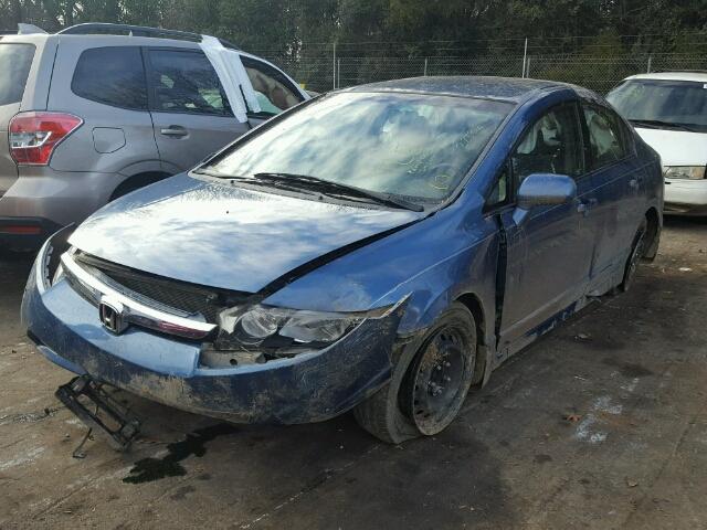 2HGFA1F56AH576853 - 2010 HONDA CIVIC LX BLUE photo 2