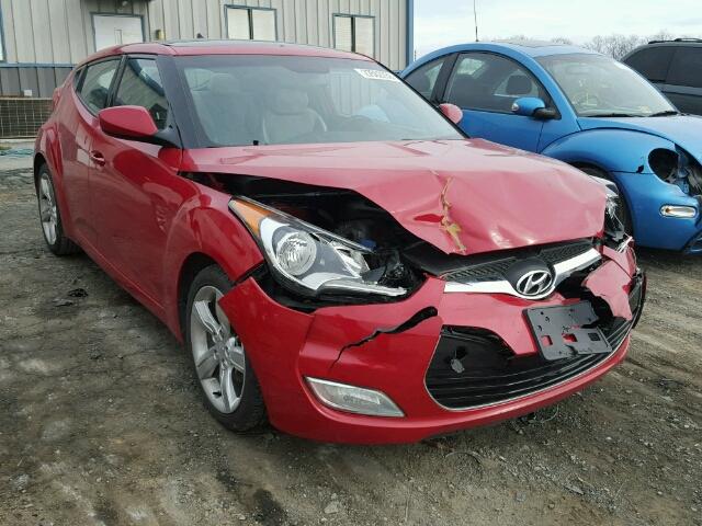 KMHTC6AD9EU216028 - 2014 HYUNDAI VELOSTER B RED photo 1