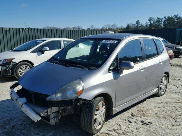 JHMGD38647S031777 - 2007 HONDA FIT S SILVER photo 2