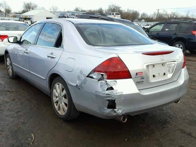 1HGCM66417A076685 - 2007 HONDA ACCORD SE SILVER photo 3