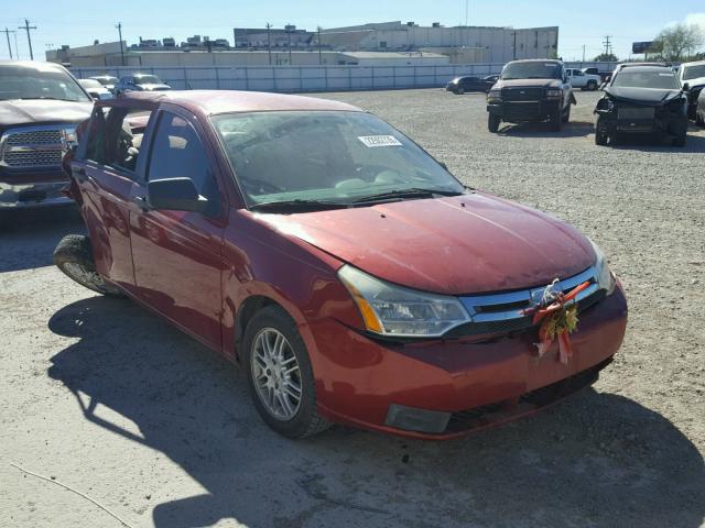 1FAHP35N19W191870 - 2009 FORD FOCUS SE RED photo 1