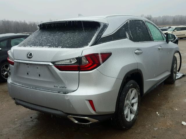 2T2BZMCA1GC051240 - 2016 LEXUS RX 350 SILVER photo 4