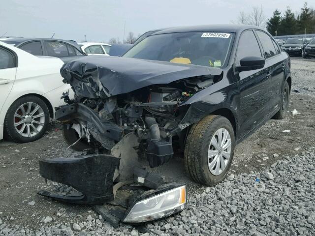 3VW1K7AJ4DM249139 - 2013 VOLKSWAGEN JETTA BASE შავი ფოტო 2