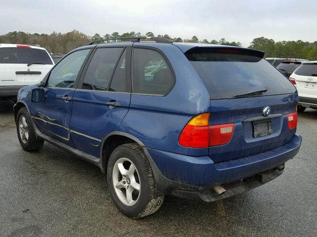 WBAFA53501LH79444 - 2001 BMW X5 3.0I BLUE photo 3