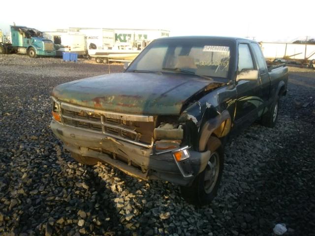 1B7GG23X5TS668755 - 1996 DODGE DAKOTA 绿色 照片 2