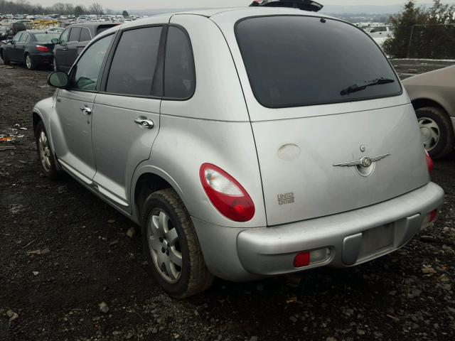 3C8FY68B25T557996 - 2005 CHRYSLER PT CRUISER SILVER photo 3