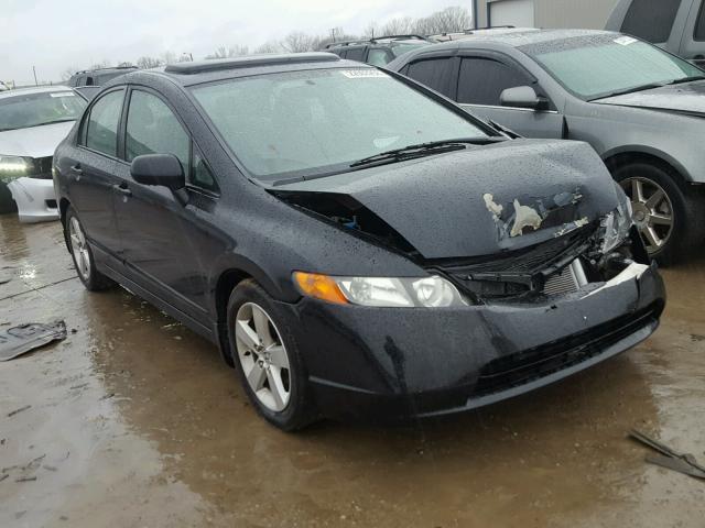 1HGFA16817L109832 - 2007 HONDA CIVIC EX BLACK photo 1