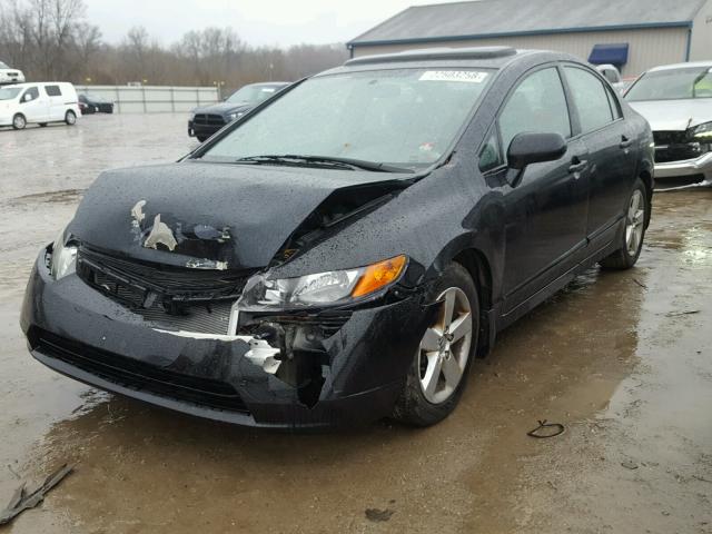 1HGFA16817L109832 - 2007 HONDA CIVIC EX შავი ფოტო 2