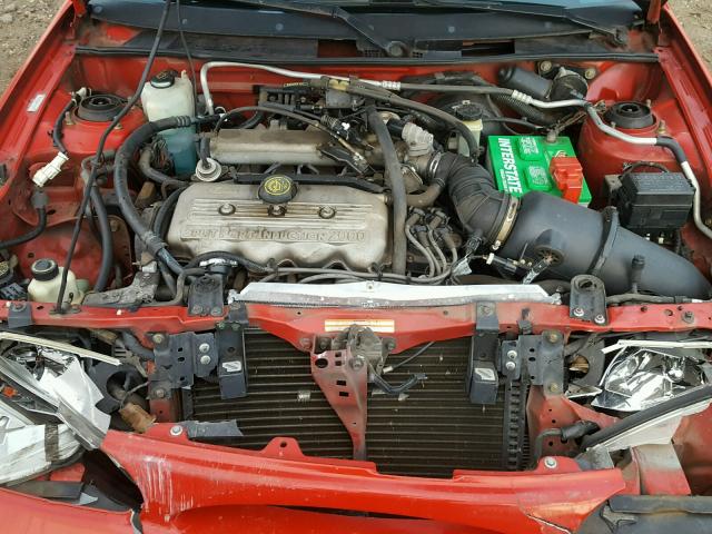 1FALP13P8VW233349 - 1997 FORD ESCORT LX RED photo 7