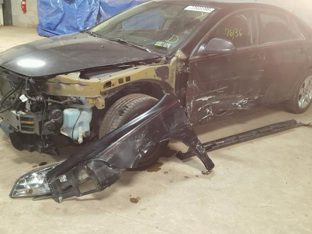 1G1ZH57N894219513 - 2009 CHEVROLET MALIBU 1LT BLACK photo 9