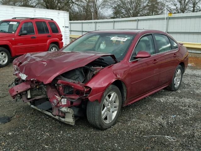 2G1WB5EK2B1154785 - 2011 CHEVROLET IMPALA LT BURGUNDY photo 2