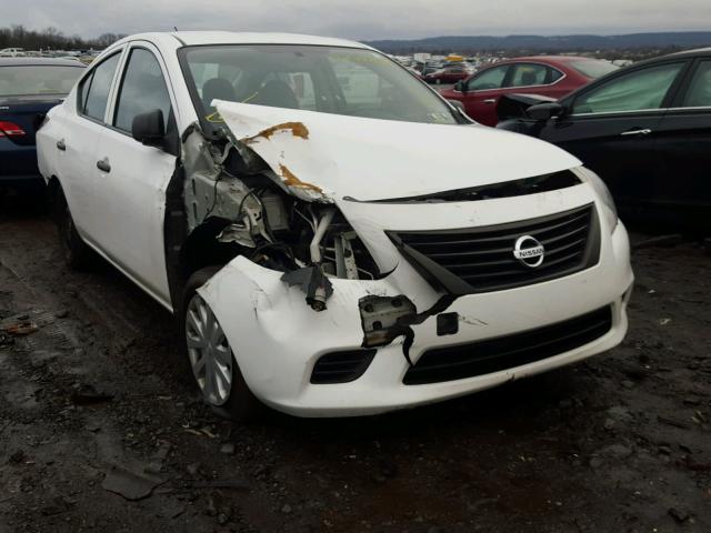 3N1CN7AP7CL877713 - 2012 NISSAN VERSA S WHITE photo 1