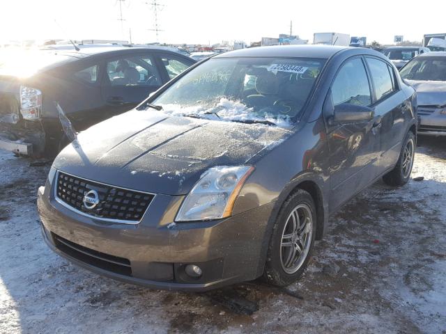 3N1AB61EX8L653142 - 2008 NISSAN SENTRA 2.0 GRAY photo 2