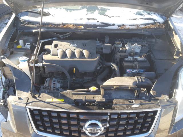 3N1AB61EX8L653142 - 2008 NISSAN SENTRA 2.0 GRAY photo 7