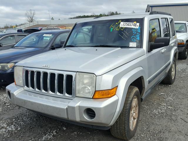 1J8HG48K37C602842 - 2007 JEEP COMMANDER ვერცხლისფერი ფოტო 2