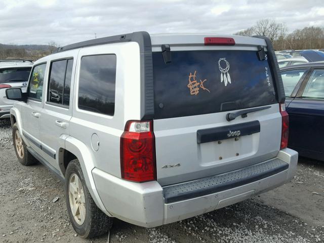 1J8HG48K37C602842 - 2007 JEEP COMMANDER ვერცხლისფერი ფოტო 3
