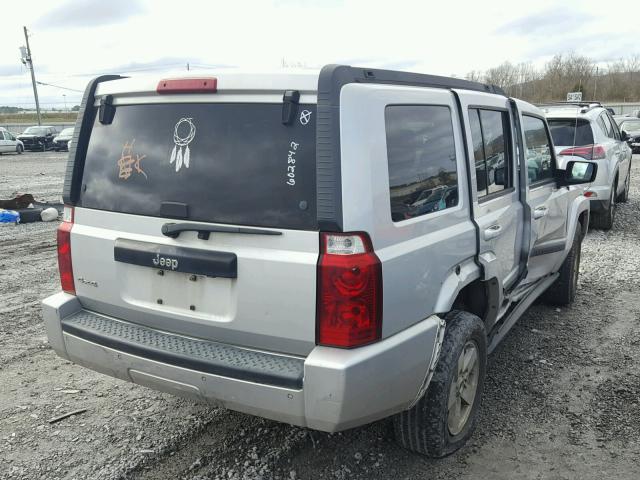 1J8HG48K37C602842 - 2007 JEEP COMMANDER ვერცხლისფერი ფოტო 4