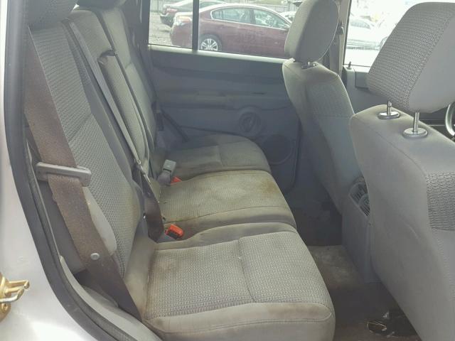 1J8HG48K37C602842 - 2007 JEEP COMMANDER ვერცხლისფერი ფოტო 6