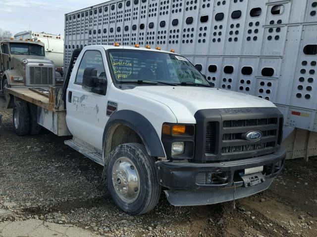 1FDXF46R38EC85684 - 2008 FORD F450 SUPER WHITE photo 1