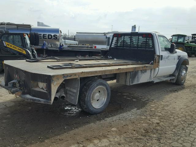 1FDXF46R38EC85684 - 2008 FORD F450 SUPER WHITE photo 4