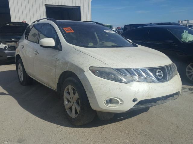 JN8AZ1MU3AW019111 - 2010 NISSAN MURANO S WHITE photo 1