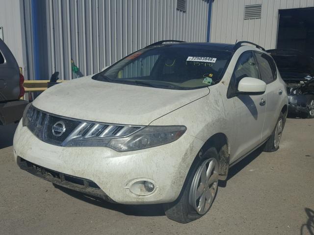 JN8AZ1MU3AW019111 - 2010 NISSAN MURANO S WHITE photo 2