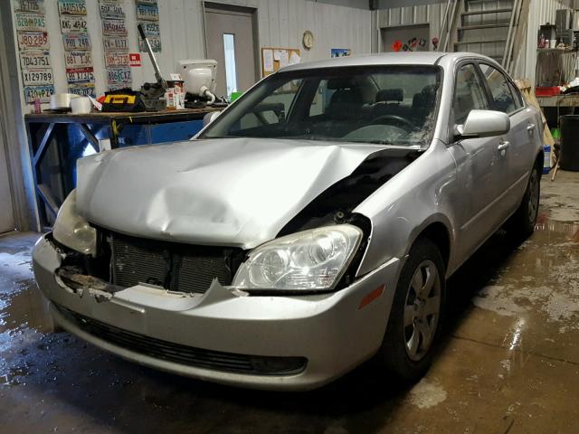 KNAGE123285244693 - 2008 KIA OPTIMA LX SILVER photo 2