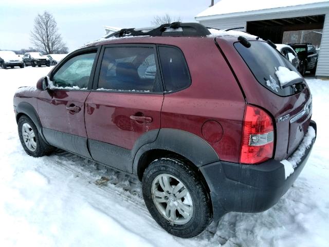 KM8JN72DX6U301032 - 2006 HYUNDAI TUCSON GLS RED photo 3