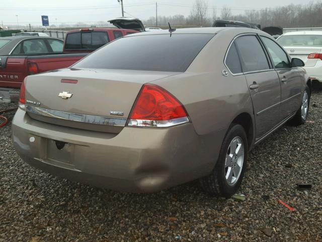 2G1WT58K079340939 - 2007 CHEVROLET IMPALA LT BROWN photo 4