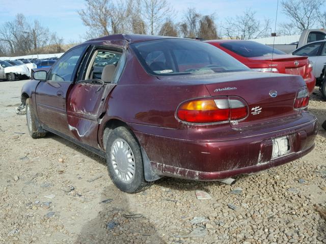 1G1ND52J016148931 - 2001 CHEVROLET MALIBU BURGUNDY photo 3