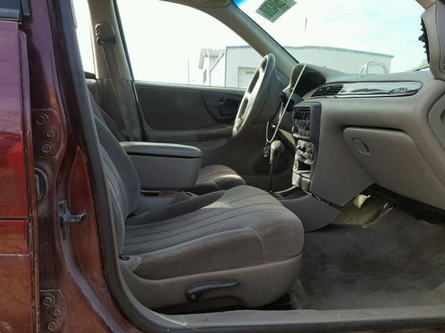 1G1ND52J016148931 - 2001 CHEVROLET MALIBU BURGUNDY photo 5