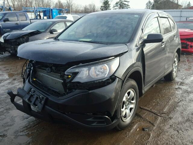 5J6RM4H32CL033645 - 2012 HONDA CR-V LX BLACK photo 2