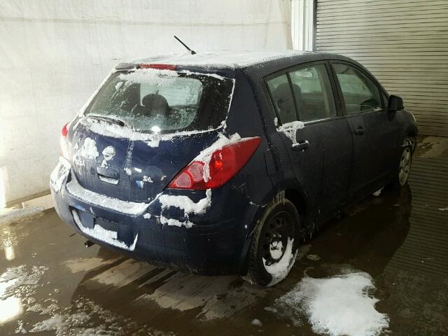 3N1BC13E87L452226 - 2007 NISSAN VERSA S BLUE photo 4