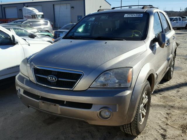 KNDJC733465628679 - 2006 KIA SORENTO EX BROWN photo 2